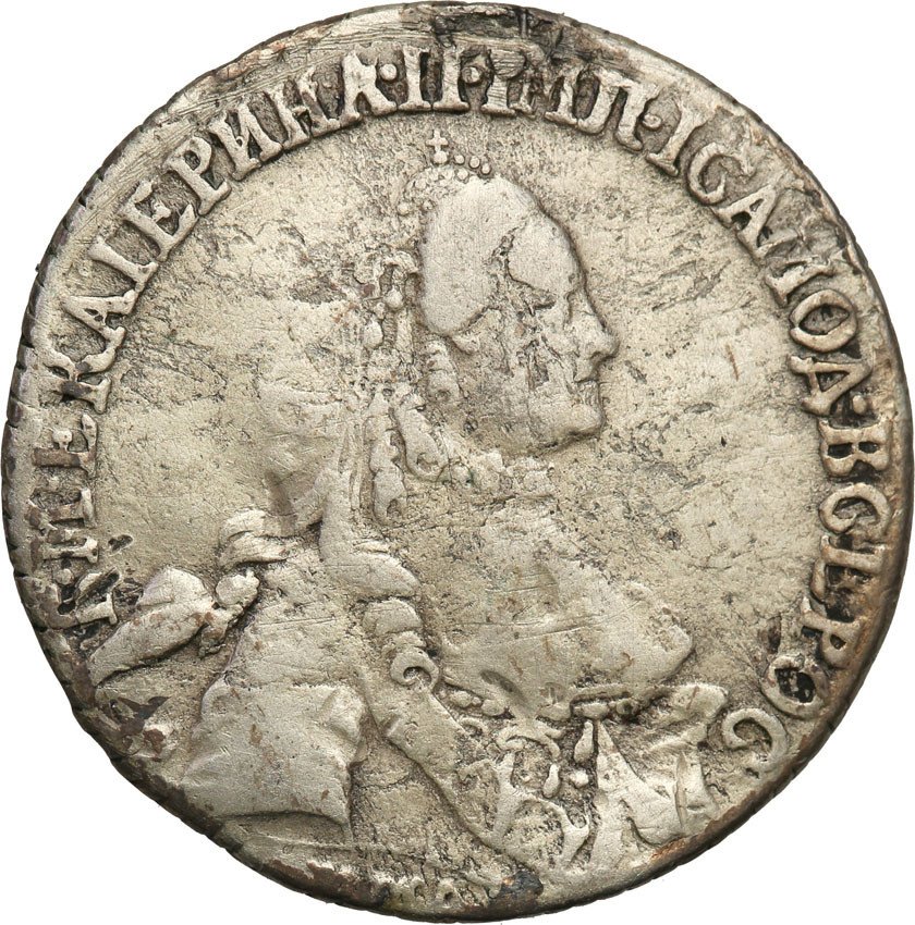 Rosja. Katarzyna II. 20 kopiejek 1764 Petersburg